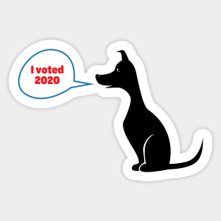 Dog Vote Sticker